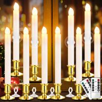 Velas de janela YAUNGEL LED Battery Christmas, pacote com 10