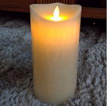 Velas De Led Gigante Parafina Chama Viva - Altura 20 Cm Velas De Led Gigante Parafina Chama Viva - Altura 20 Cm