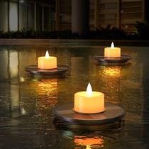Velas de piscina flutuantes uuffoo Solar Floating Pool Lights