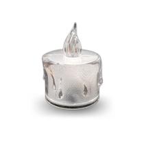 Velas Decorativa Eletrônica Com Led Transparente Artificial Chama 1 Unidade