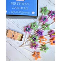 Velas Decorativas 16 Wishes - Kit com Caixa Temática e 16 Velas
