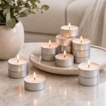 Velas Decorativas 50 Unidades Kit Completo Festa Aniversário Casamento Decoração Mesa Ambiente Romântico Branca Colorida -