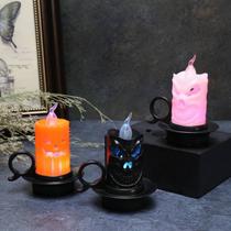 Velas Decorativas Sombrio Para Halloween Pisca Pisca Colorido Kit ou Unidaxde