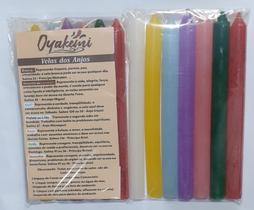 Velas dos Anjos/ Kit velas dos Anjos/7 Velas Palito Colorida