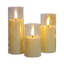 Velas Eletrônicas LED Sem Chama Com Bateria, Controle Remoto, Temporizador, Lâmpada Piscante Em Velas Eletrônicas LED Sem Chama Com Bateria, Controle Remoto, Temporizador, Lâmpada Piscante Em