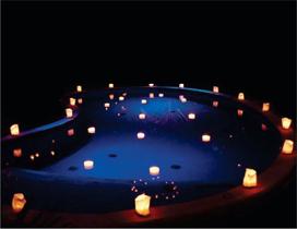 Velas Flutuante Para Piscina 10 Unidades