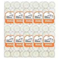 Velas Flutuantes Brancas 100 Unidades 3,5x1cm