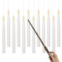 Velas flutuantes GenSwin de 10,8 polegadas com controle remoto Magic Wand, pacote com 12