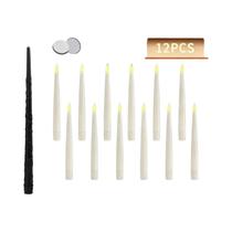 Velas Flutuantes LED 12/10 Varinha Mágica Sem Chama Piscando Para Decoração De Casamento E Feriados