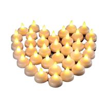 Velas Flutuantes LED 12-48pcs, Luzes De Chá Sem Chama Com Efeito De Piscar Para Banheira, Piscina,