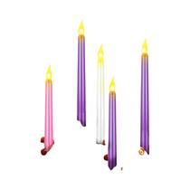 Velas LED Cintilantes Sem Chama De 28CM, 6 Peças, Operadas a Bateria, Decoração Para Halloween,