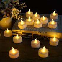 Velas LED com Pilha - 48/24/12 Unidades - Luzes Cintilantes para Ambiente Quente