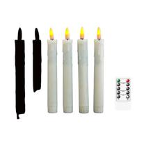 Velas LED Curtas Sem Chama De 7 Polegadas, Pacote Com 2, 3 Ou 4, Com Controle Remoto, Velas De Natal