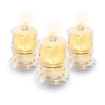 Velas Led Eletrônica Decorativas Festa Surpresa Kit 3 Uni.