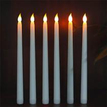 Velas Led Grandes Sem Chama, Alimentadas Por Bateria, Luz Quente, Lâmpadas Para Festa Em Casa,