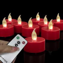 Velas LED para luz de chá Boakboary, pacote com 24 unidades com controle remoto Velas LED para luz de chá Boakboary, pacote com 24 unidades com controle remoto