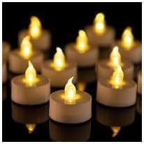 Velas LED para luzes de chá PUNPUBA, pacote com 200 unidades, sem chama, amarelo quente Velas LED para luzes de chá PUNPUBA, pacote com 200 unidades, sem chama, amarelo quente