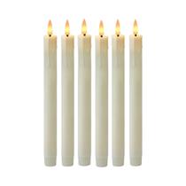 Velas LED Recarregáveis Sem Chama Com Controle Remoto E Temporizador, Castiçais Altos Com Efeito De