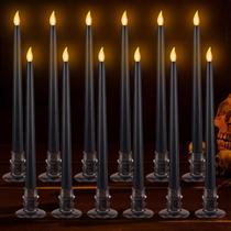 Velas LED sem chama Alphatool Halloween Black 12 unidades