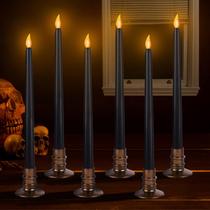 Velas LED sem chama Alphatool Halloween Black, 6 pacotes