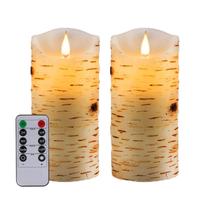 Velas LED sem chama Biyanuo 3D Wick com conjunto de controle remoto de 2 Velas LED sem chama Biyanuo 3D Wick com conjunto de controle remoto de 2