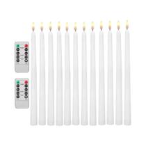Velas LED Sem Chama Com Efeito De Cintilação, 12/24 Peças, Operadas Por Bateria, Com Controle