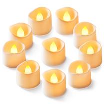 Velas LED Sem Chama Homemory - Pacote com 12 Unidades (Branco-Marfim)