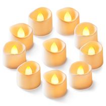 Velas LED sem chama para luzes de chá Homemory, pacote com 12 unidades, branco-marfim