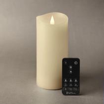 Velas LED sem chama Softflame 3x7cm com controle remoto Ivory