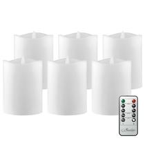 Velas LED sem chama Stonebriar, 6 unidades, 3 x 4 polegadas
