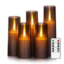 Velas LED sem chama Thorbling atualizadas, realistas, 5 unidades Velas LED sem chama Thorbling atualizadas, realistas, 5 unidades