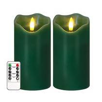 Velas LED sin llama AVEKI 7.5x15 cm a pilas, 2 piezas