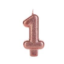 Velas Metalizadas Bronze c/Glitter - SilverFestas