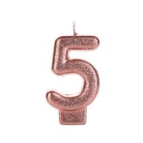 Velas Metalizadas Bronze c/Glitter - SilverFestas
