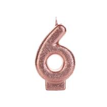 Velas Metalizadas Bronze c/Glitter - SilverFestas