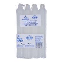 Velas N.03 8 Unidades Kosher Parve