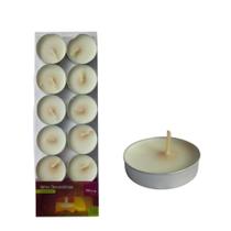 Velas Para Rechaud Jogo Com 48 Unidades Com Base De Metal - Ø3,5cm. - BOM YEARS Velas Para Rechaud Jogo Com 48 Unidades Com Base De Metal - Ø3,5cm. - BOM YEARS