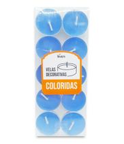 Velas para Rechô Colorida Calor Relaxante Azul 10 Un