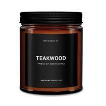 Velas perfumadas 1OAK, madeira de teca e fragrância masculina 200g