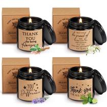 Velas perfumadas de cera de soja Fumete, presentes de agradecimento, 100 ml, 4 unidades Velas perfumadas de cera de soja Fumete, presentes de agradecimento, 100 ml, 4 unidades