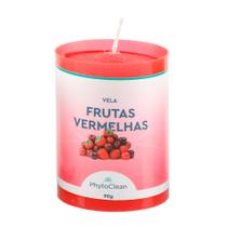Velas Perfumadas Frutas Vermelhas - 12 unidades