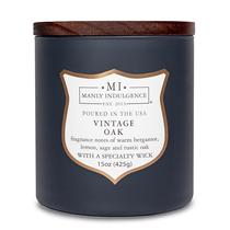 Velas perfumadas Manly Indulgence Vintage Oak 450 ml para homens