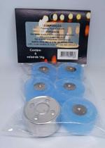 Velas Rechaud Flutuante Azul Claro Decoração Porta-Vela 6un