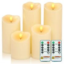 Velas sem chama Amagic Waterproof com conjunto remoto de 5