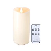 Velas sem chama Bovrisy 3x5cm com temporizador de controle remoto Ivory Velas sem chama Bovrisy 3x5cm com temporizador de controle remoto Ivory