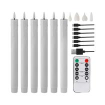 Velas Sem Chama Com Efeito De Tremor, Controle Remoto, Temporizador, Dimmer, Operadas Por Bateria,