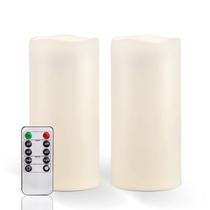 Velas sem chama Homemory Waterproof com controle remoto 8x4in