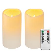 Velas sem Chama para Área Externa Biyanuo, Kit com 2, Controle Remoto e Timer Velas sem Chama para Área Externa Biyanuo, Kit com 2, Controle Remoto e Timer