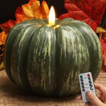 Velas sem chama RGQSUN Fall Pumpkin com temporizador de bateria Op. Velas sem chama RGQSUN Fall Pumpkin com temporizador de bateria Op.