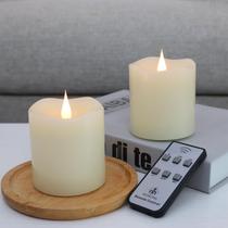 Velas sem chama TECHLONG operadas por bateria com temporizador remoto Velas sem chama TECHLONG operadas por bateria com temporizador remoto